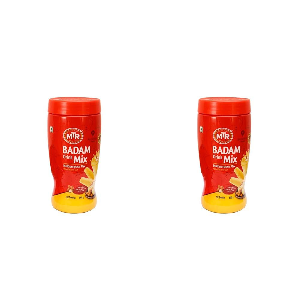 MTR Badam Drink Mix Pet Jar 500g (Pack of 2)-image-44