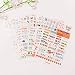 Produktbild 6 Blatt Aufkleber Niedlich Korea PVC Wort Ausdruck Tagebuch Für Scrapbooking Tagebuch Tagebuch Kalender Notizbuch Etikett Briefpapier Set