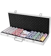 Amazon | GIANTEX ポーカーチップ 500枚 7色 数字入り カジノ11g