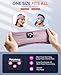 Perytong 2-Pack Sleeping Headphones Bluetooth Headband, Wireless Headband Headphones with Ultra-Thin Speakers, Comfortable for Side Sleepers, Running, Adults, Unisex, One Size