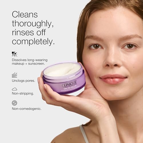 Clinique Take The Day Off Cleansing Balm Makeup Remover | Dissolves Face + Eye Makeup and Sunscreen | For All Skin Types - Image 3