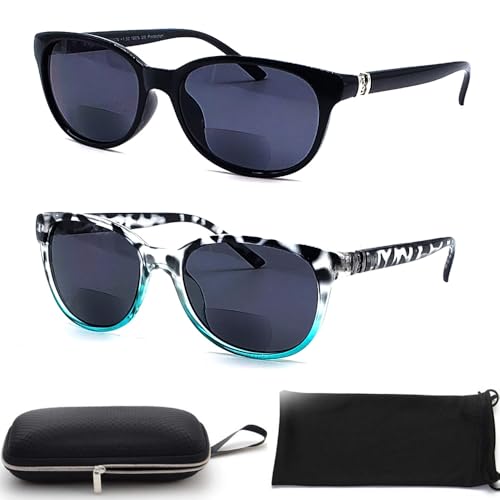 BillieJoe Bifocal Sunglasses Reading Glasses Sun Reader for Women (FREE Case) Fashion Designer Cateyes Vintage2