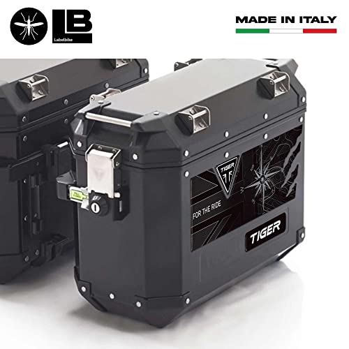 Éviter les rayures sur valises Triumph Tiger stickers 3D carbone