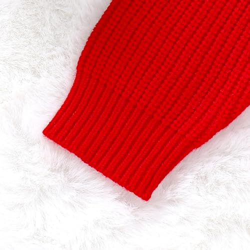 Boys Girls Fall Winter Christmas Sweater Round Neck Long Sleeve Merry Letter Print Knit Pullover Xmas Knitwear2