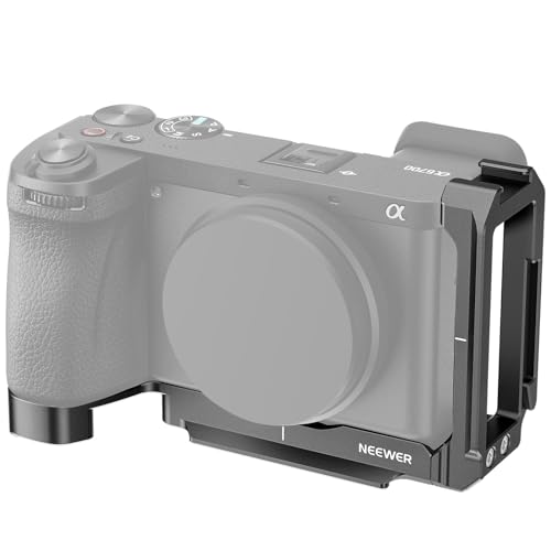 NEEWER a6700 L Plate Compatible with Sony Alpha 6700, Quick Switch Aluminum Extendable Side Plate & Anti Twist Baseplate Compatible with Arca Swiss QR System DJI RS 2 RSC 2 RS 3 Pro Gimbals, CA048 by NEEWER - Used condition - CA$23.47