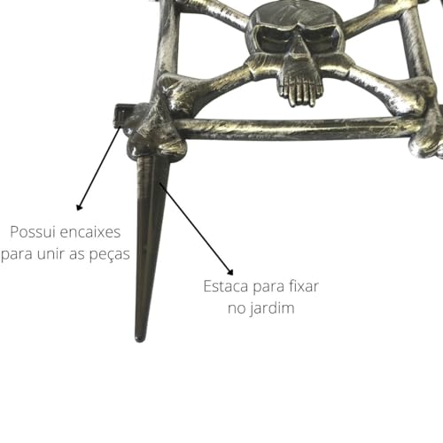 Decoração Jardim Halloween - Cerca Decorativa Halloween Enfeite Halloween para Jardim Animafest