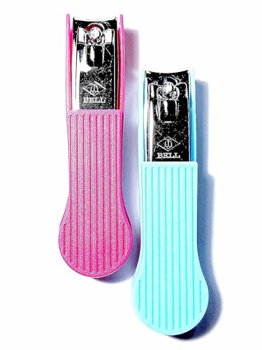 Image of Original Bell Nail Cutter Clipper Set of 2 | Sharp Stainless Steel Nail Clippers | Made in Korea for Fingernails & Toenails