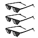 Gjinxi 3 Stück Thug Life Pixelated Sonnenbrille Thug Life Brille Coole Brillen Lustige Brillen Pixel Sonnenbrillen PC Sonnenbrillen Unisex Mosaik Brille Party Mosaik Brillen Sonnenbrille Unisex günstig Kaufen-Gjinxi 3 Stück Thug Life Pixelated Sonnenbrille Thug Life Brille Coole Brillen Lustige Brillen Pixel Sonnenbrillen PC Sonnenbrillen Unisex Mosaik Brille Party Mosaik Brillen