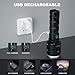 MILAOSHU Rechargeable Flashlights 3000 High Lumens - 2 Pack, 12 Hours Powerful LED Flash Light with Multiple Light Modes, Super Bright & IPX5 Waterproof Torch for Camping, Home, Emergencies