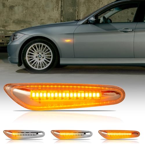 Dynamic LED Turn Signal Light Side Marker For BMW E60 E61 E90 E91 E87 E81 E83 E84 E88 E92 E93 E82 E46 1 3 5 Series X1 X3 2004 - 34