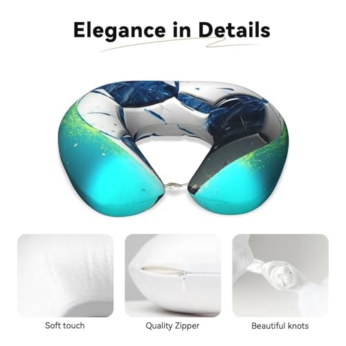 Almohada de espuma viscoelástica para viaje U miniatura 2