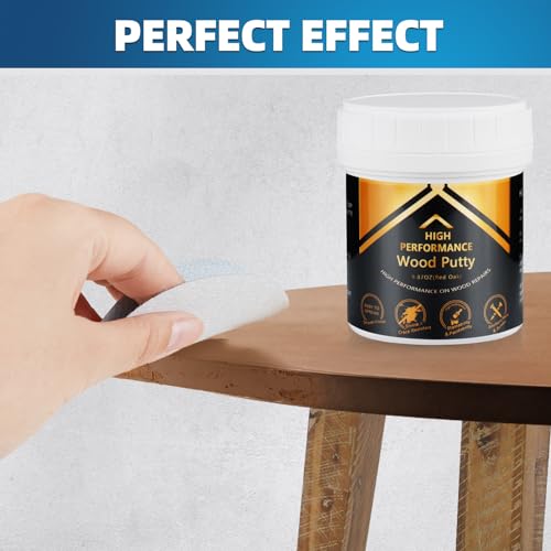 Image of Deuvuo Red Oak Wood Filler, High-Performance Red Oak Wood Putty Kit - Quickly Fix Wood Cracks and Blemishes with Wood Hole Filler - Paintable, Stainable, Sandable & Quick Drying - 9.87 Ounce