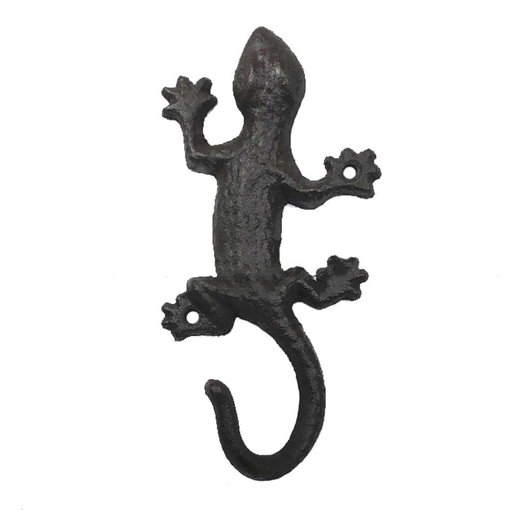 17cm Cast Iron Wall Hooks Coat Hook with Design for Hanging Towels Coats Hats Iron Hanger Decorative Coat Hooks for Wall
