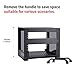 GeeekPi 4U Server Cabinet, 10 inch Mini Server Rack for Network, Servers, Audio, and Video Equipment, DeskPi RackMate T0 Rackmount, 7.87 inch Depth