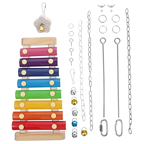 ANDRESLAD オウム 果物 フォーク オウム おもちゃ むしり器 鳥 おもちゃ ハムスター おもちゃ 鳥 木琴 鳥かご 消耗品 串 鳥 かご 鳥の餌箱 ひよこ 木琴 おもちゃ 鳥 採餌 おもちゃ