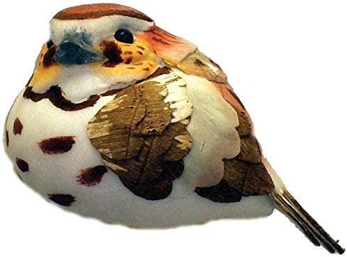 Factory Direct Craft Set of 12 Artificial Mushroom Partridge Birds - Partridge in a Pear Tree Christmas Ornament Decoration (Size - 2-1/2 L x 1-7/8 W)