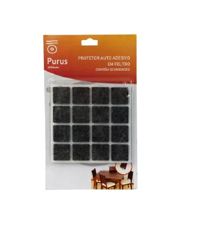 53ARTS Square Adhesive Felt Pad for Chair Leg Floor Protection for Wooden Floor Square Stick-on Furniture Slide Glide