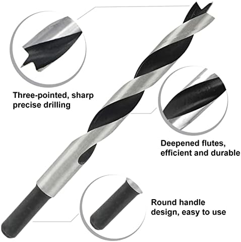 NORTOOLS Brad Point Wood Drill Bit Set 25 PCS HCS Wooden Drills for Woodworking DIY Lover Carpenter