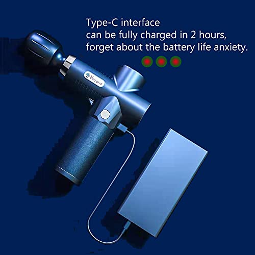 Massage Gun,Deep Tissue Percussion Muscle Cellulite Massager,Handheld Electric Full Body Therapy Massage Gun for Sore Muscle, Stiffness, Sciatica and Back (Black-F1)