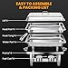 4 Pack Chafing Dishes for Buffet 9QT, Chafing Dish Buffet Set Rectangular with 4 Serving Tongs, Full Size Chafing Pan, Buffet Server Warmer Parties New Year, Chafers and Buffets Warmers Sets