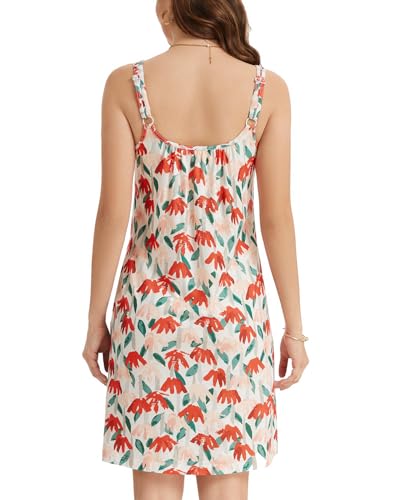 Image of ANYFITTING Built in Bra Summer Dresses for Women 2025 Casual Short Dress with Pockets Mini Floral Sundresses
