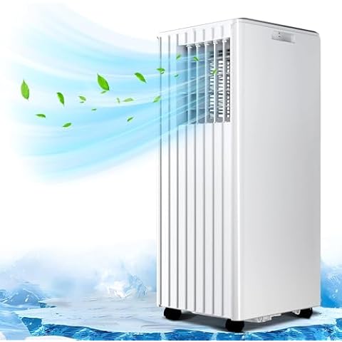 BoltCruise 8000 BTU Portable Air Conditioner with Built-in Dehumidifier Function, Portable AC Units for Rooms Up to 350 Sq. Ft, with Remote Control, 2 Speeds, 24H Timer, Sleep Mode, Window Kit… Cover