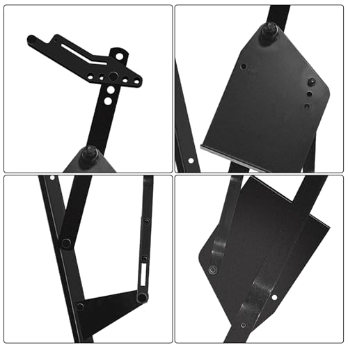ZUIWAN Universal Garage Door Hardware Kit for Single-Panel Garage Doors,Universal One-Piece Black Steel Garage Door Installation Kit,Replacement for Old Lifting Door by ZUIWAN - Image 2
