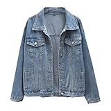 Women Denim Jacket Winter Long Sleeve Turn-Down Collar Female Outerwear Autumn Loose Fashion Coat...