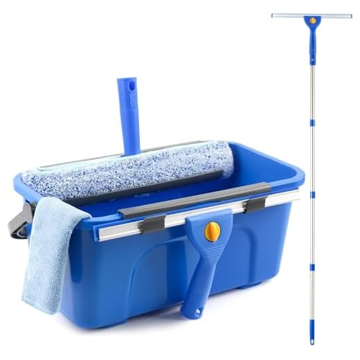 Versatile Window Cleaning Kit with Long Handle
