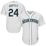 Outerstuff Ken Griffey Jr Seattle Mariners #24 MLB Kids Youth 4-20 White Home Player Jersey - Size 4