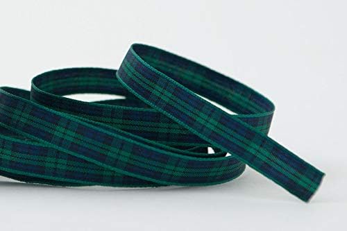 Berisfords 7622/10/09 10mm x 25m reel of Black Watch Tartan Ribbon
