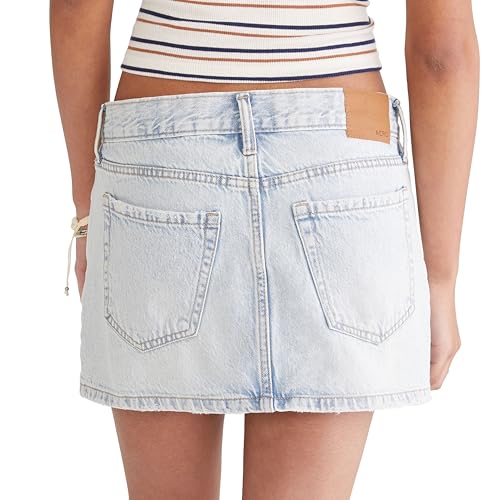 AEROPOSTALE Women's Low-Rise Denim Mini Skir3