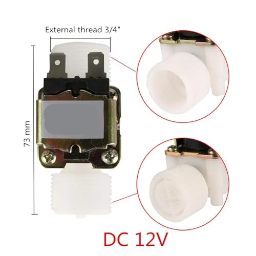 Válvula solenoide de rosca macho 1/2 controlador de presión interruptor desviador 220V 3
