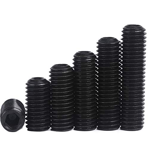 Vis M3 tête hexagonale 6mm en acier carbone 12.9 noir haute résistance