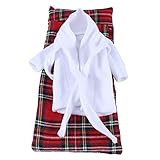 TianBo Sleeping Bag Christmas Accessory Bathrobe Clothing for elf (Bathrobe) Doll is not Included...