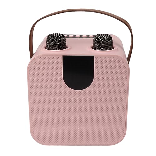 Máquina de karaokê de 15 W, SP 200 Change Voice Type C Mic Karaokê Com 2 Microfones Sem Fio para Cas