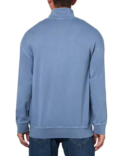 Armani Exchange Men's Ax Stacked Logo Cotton Interlock Quarter-Zip Sweatshirt2