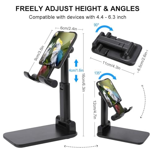 Support de téléphone portable réglable iPhone 16 Pro Max accessoire bureau oiseau pliable