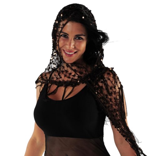 Belly Dancer Colorful Net Hip Scarf | Masri Mesh