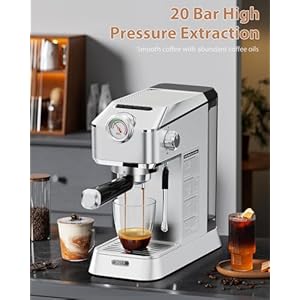 Expressopodmachine20ulkabarforhomeespressomakerwithntctempcontrolstainlesssteelcoffeemachinesforcappuccinolattewithmilkfrothersteamwand42ozdetachablewatertanksilver Urban Country Home Decor Expresso pod machine 20 ulka bar for home espresso maker with ntc temp controlstainless steel coffee machines for cappuccino latte with milk frother steam wand 42 oz detachable water tank silver urban country home decor