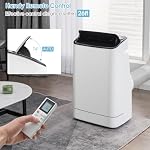 SIMOE 15000 BTU Portable Air Conditioner, with Heat, Auto Swing 4-in-1 AC Unit for Rooms up to 800 Sq.Ft, 24H Timer, with Built-in Dehumidifier, Remote Control/APP Control & Window Kit