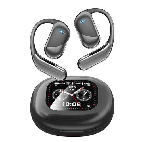Image of AI Translator Earbuds Bluetooth 6.1, Open Ear Design with Touchscreen, Portable Translation Device for Travel & Learning