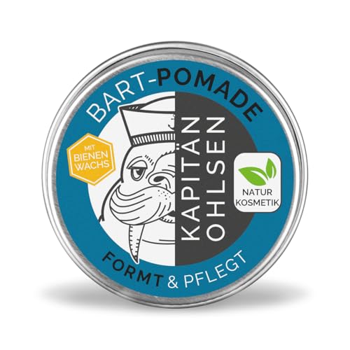 Kapitän Ohlsens Bart Pomade - Bartpflege und Styling - 100% natürlich - 60ml