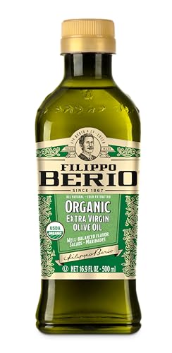 Filippo Berio Organic, Cold Pressed Extra Virgin Olive Oil, 16.9 Ounce rPET Bottle, Contains Polyphenols