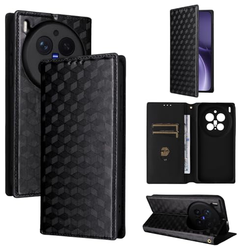 �X�}�z�P�[�X �Ή��@�� for Vivo X300 Pro 5G �J�[�h �z���_�[���z�t���b�v �X�^���h���C���d�b�P�[�X Black