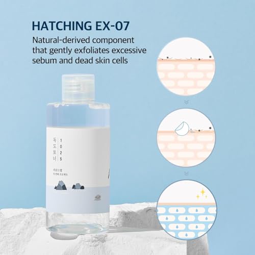 Round LAB 1025 Dokdo Toner + Dokdo Lotion Set | Gentle Exfoliating Dead Skin Cells Without Irritation, Hydrating, Watery Type Toner, Lotion, for Sensitive Skin (6.76fl.oz) - Image 5