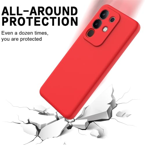 Image of Back Cover for Vivo Y31 Pro 5G | Full Camera Protection | Premium Liquid Silicon Case | Flexible Bumper Case for Vivo Y31 Pro 5G (Red)