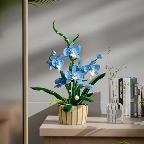 TOY PLAYER Ideas Orchidee Blumen Spielzeug Klemmbausteine Pflanzen Bausteine,Erhältlich in Zwei Farben Kompatibel Mit Generische Marke… – Ansicht 6