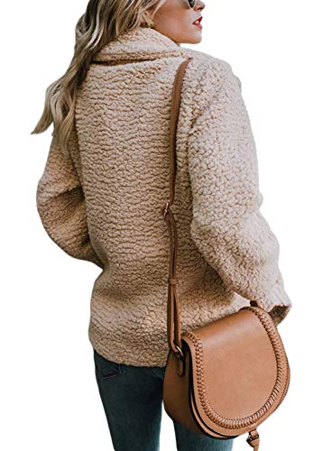Dokotoo Womens 2024 Winter Fleece Teddy Bear Sherpa Jacket Coats with Pockets2