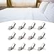 12 -pcs gepolsterte Bettdeckclips, verhindert die Bettdecke, die Duvet Cover Holding Clips Duvet Clips Duvet Corner Holds Duvet Pins Deckenbefestigungen zur Sicherung von Bettwäsche für Bettlinien